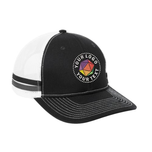 Port Authority ® Custom Embroidered Two-Stripe Snapback Trucker Cap - C113