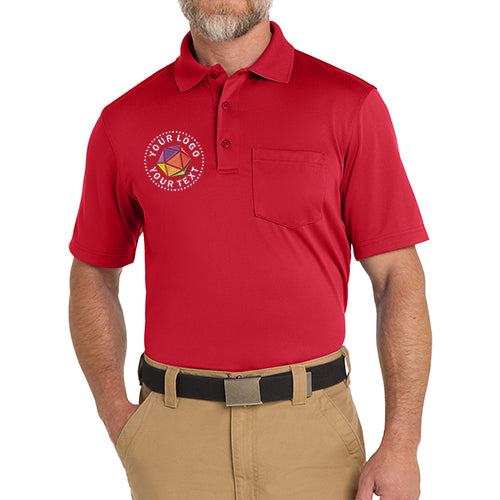 CornerStone® Custom Embroidered Select Snag-Proof Pocket Polo - CS412P