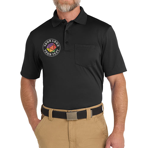 CornerStone® Custom Embroidered Select Snag-Proof Pocket Polo - CS412P