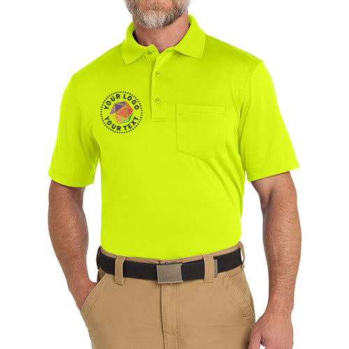 CornerStone® Custom Embroidered Select Snag-Proof Pocket Polo - CS412P