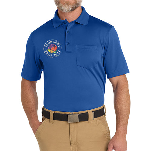 CornerStone® Custom Embroidered Select Snag-Proof Pocket Polo - CS412P