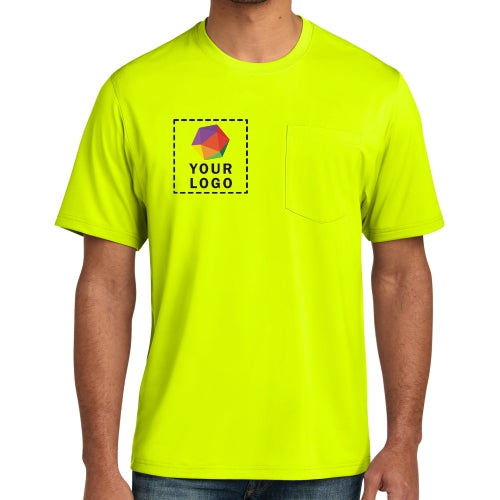 CornerStone® Custom Printed Workwear Pro Short Sleeve Pocket Tee - CS440P