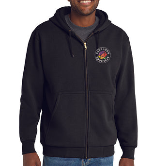 CornerStone® Custom Embroidered Heavyweight Full-Zip Hooded Sweatshirt with Thermal Lining - CS620
