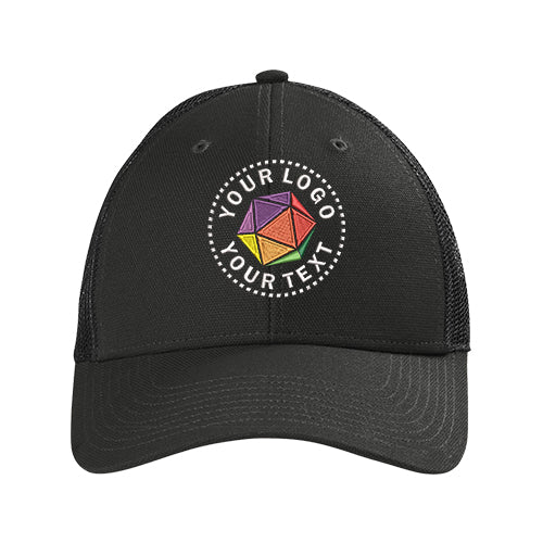 CornerStone® Custom Embroidered Canvas Mesh Back Cap - CS811