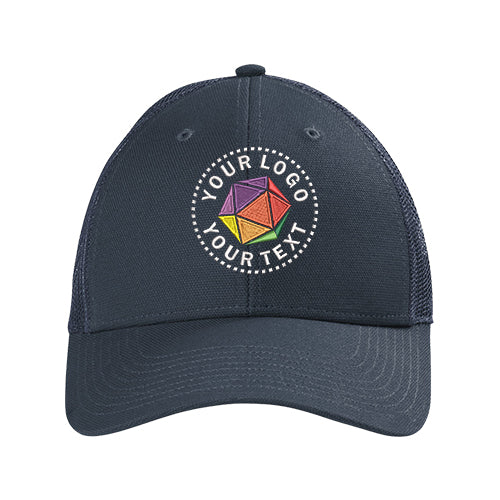 CornerStone® Custom Embroidered Canvas Mesh Back Cap - CS811