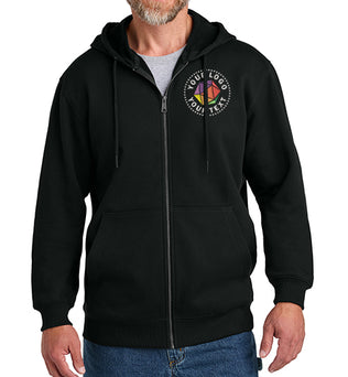 CornerStone® Custom Embroidered Tough Fleece Full-Zip Hoodie - CSF631