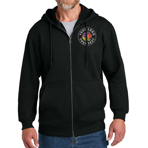 CornerStone® Custom Embroidered Tough Fleece Full-Zip Hoodie - CSF631