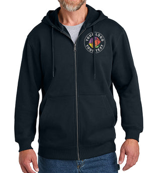 CornerStone® Custom Embroidered Tough Fleece Full-Zip Hoodie - CSF631