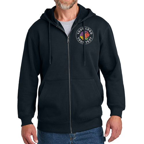 CornerStone® Custom Embroidered Tough Fleece Full-Zip Hoodie - CSF631
