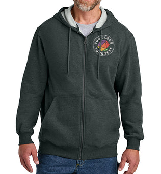 CornerStone® Custom Embroidered Tough Fleece Full-Zip Hoodie - CSF631