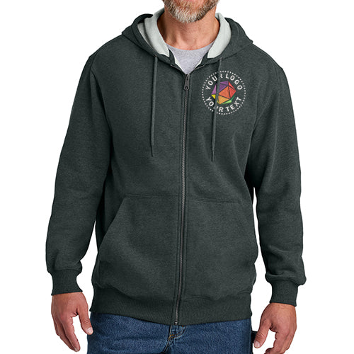 CornerStone® Custom Embroidered Tough Fleece Full-Zip Hoodie - CSF631