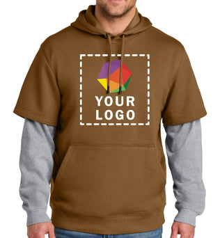 CornerStone® Custom Printed Tough Fleece Layered Hoodie - CSF632