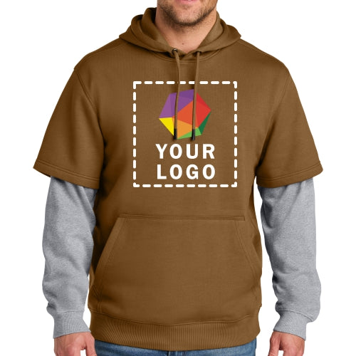 CornerStone® Custom Printed Tough Fleece Layered Hoodie - CSF632