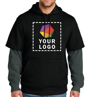 CornerStone® Custom Printed Tough Fleece Layered Hoodie - CSF632