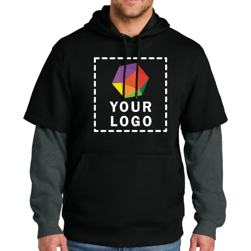 CornerStone® Custom Printed Tough Fleece Layered Hoodie - CSF632