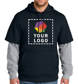 CornerStone® Custom Printed Tough Fleece Layered Hoodie - CSF632