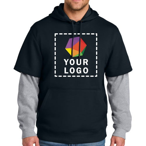 CornerStone® Custom Printed Tough Fleece Layered Hoodie - CSF632