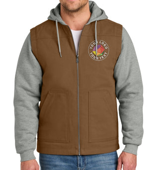 CornerStone® Custom Embroidered Duck Fleece Full-Zip Hooded Jacket - CSJ42