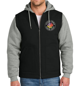CornerStone® Custom Embroidered Duck Fleece Full-Zip Hooded Jacket - CSJ42