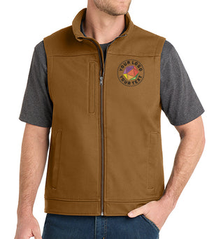 CornerStone® Custom Embroidered Duck Bonded Soft Shell Vest - CSV60