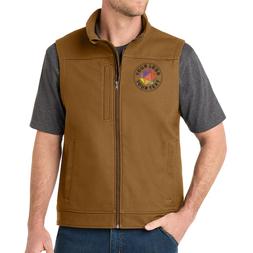 CornerStone® Custom Embroidered Duck Bonded Soft Shell Vest - CSV60