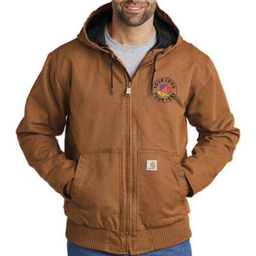Carhartt® Washed Duck Active Custom Embroidered Jacket - CT104050