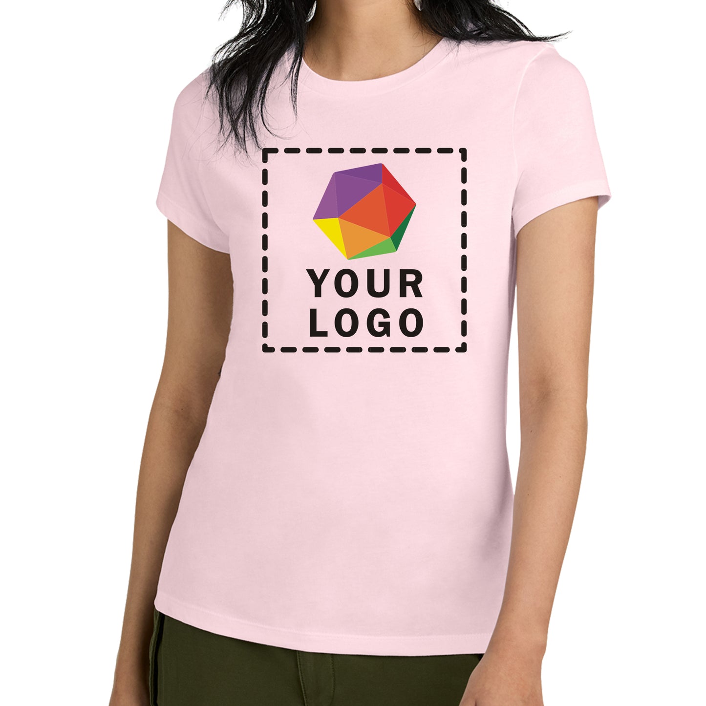 District® Custom Printed Women’s Perfect Weight ® Tee - DM104L