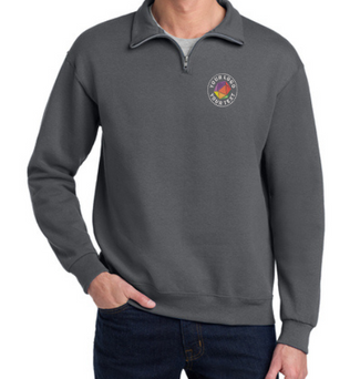 Jerzees®  Custom Embroidered NuBlend® 1/4-Zip Cadet Collar Sweatshirt - 995M