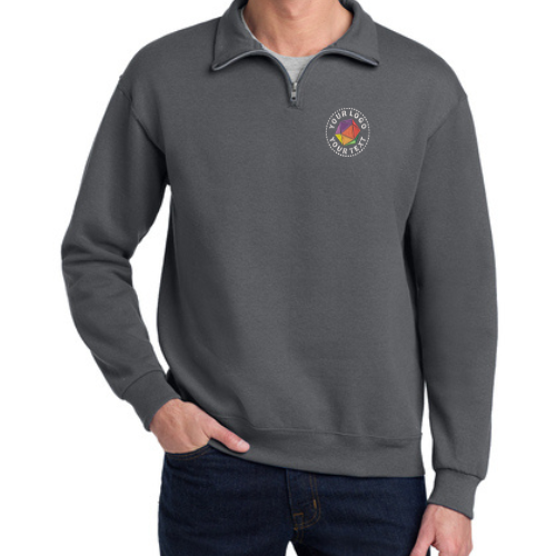 Jerzees®  Custom Embroidered NuBlend® 1/4-Zip Cadet Collar Sweatshirt - 995M
