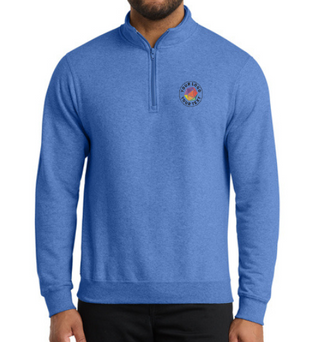 Port & Co™ Custom Embroidered Core Fleece 1/4-Zip Pullover Sweatshirt  -  PC78Q