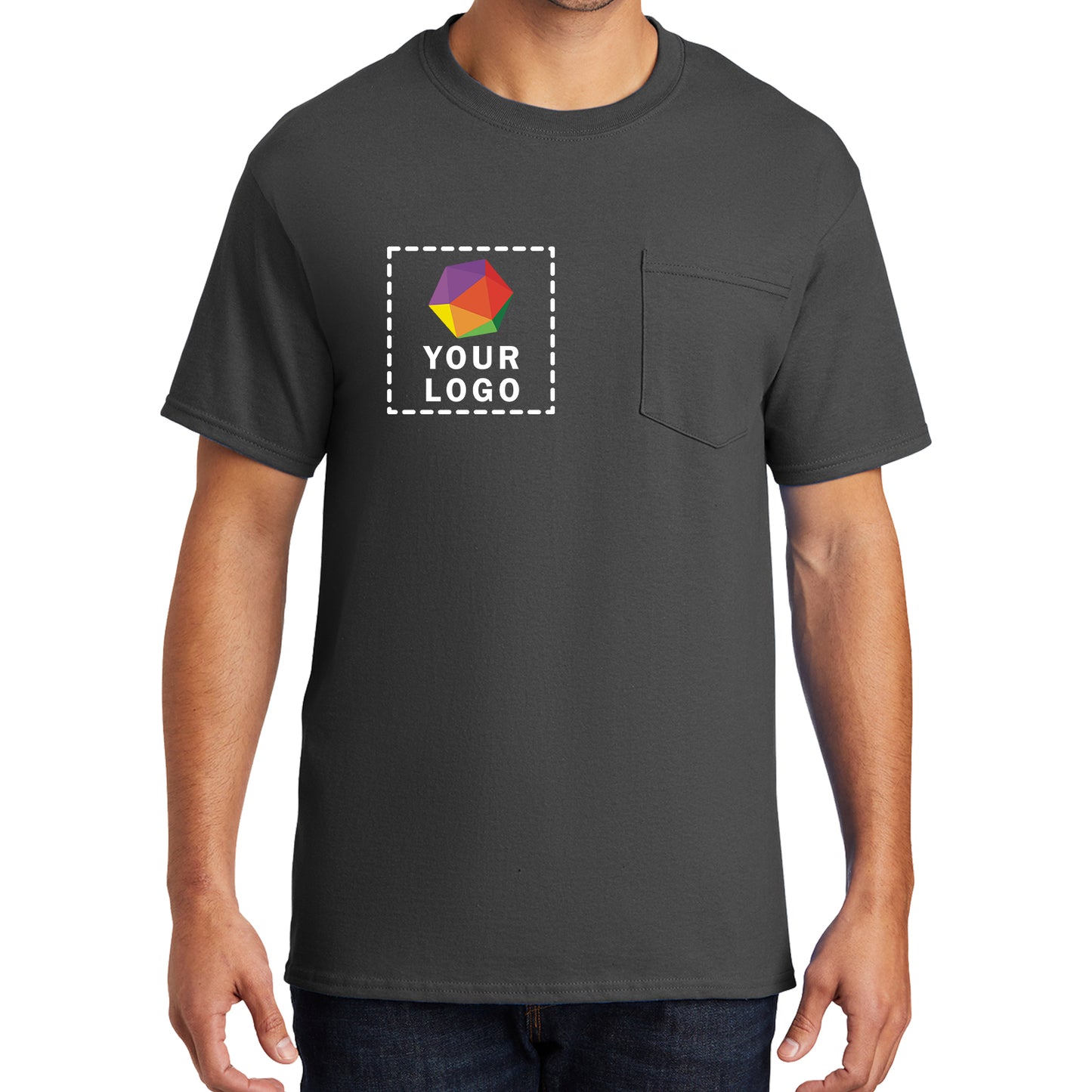 Port & Company® Custom Printed Essential Pocket Tee - PC61P