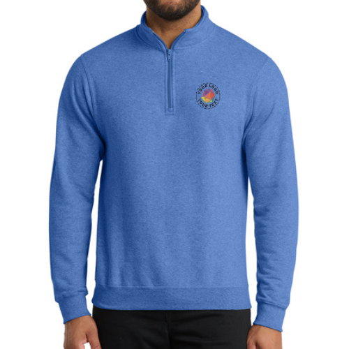 Port & Co™ Custom Embroidered Core Fleece 1/4-Zip Pullover Sweatshirt  -  PC78Q