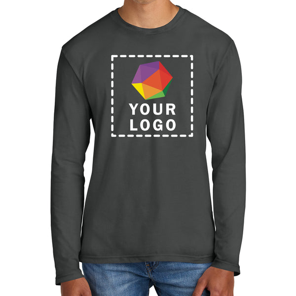 District® Custom Printed Perfect Weight ® Long Sleeve Tee - DT105