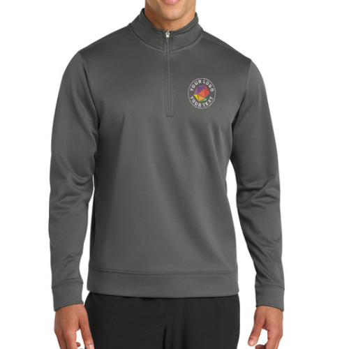 Port & Co™ Custom Embroidered Performance Fleece 1/4-Zip Pullover Sweatshirt  -  PC590Q