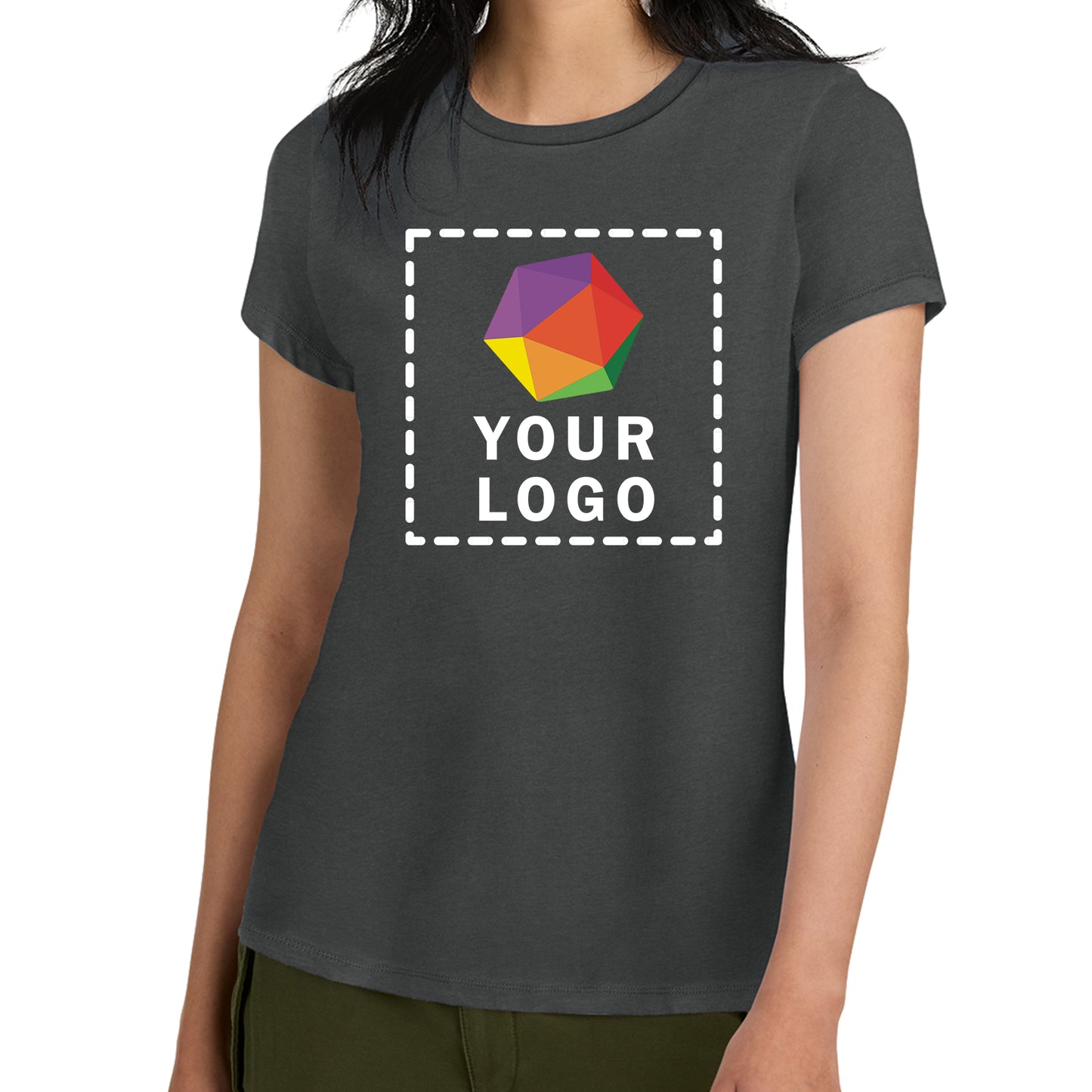 District® Custom Printed Women’s Perfect Weight ® Tee - DM104L