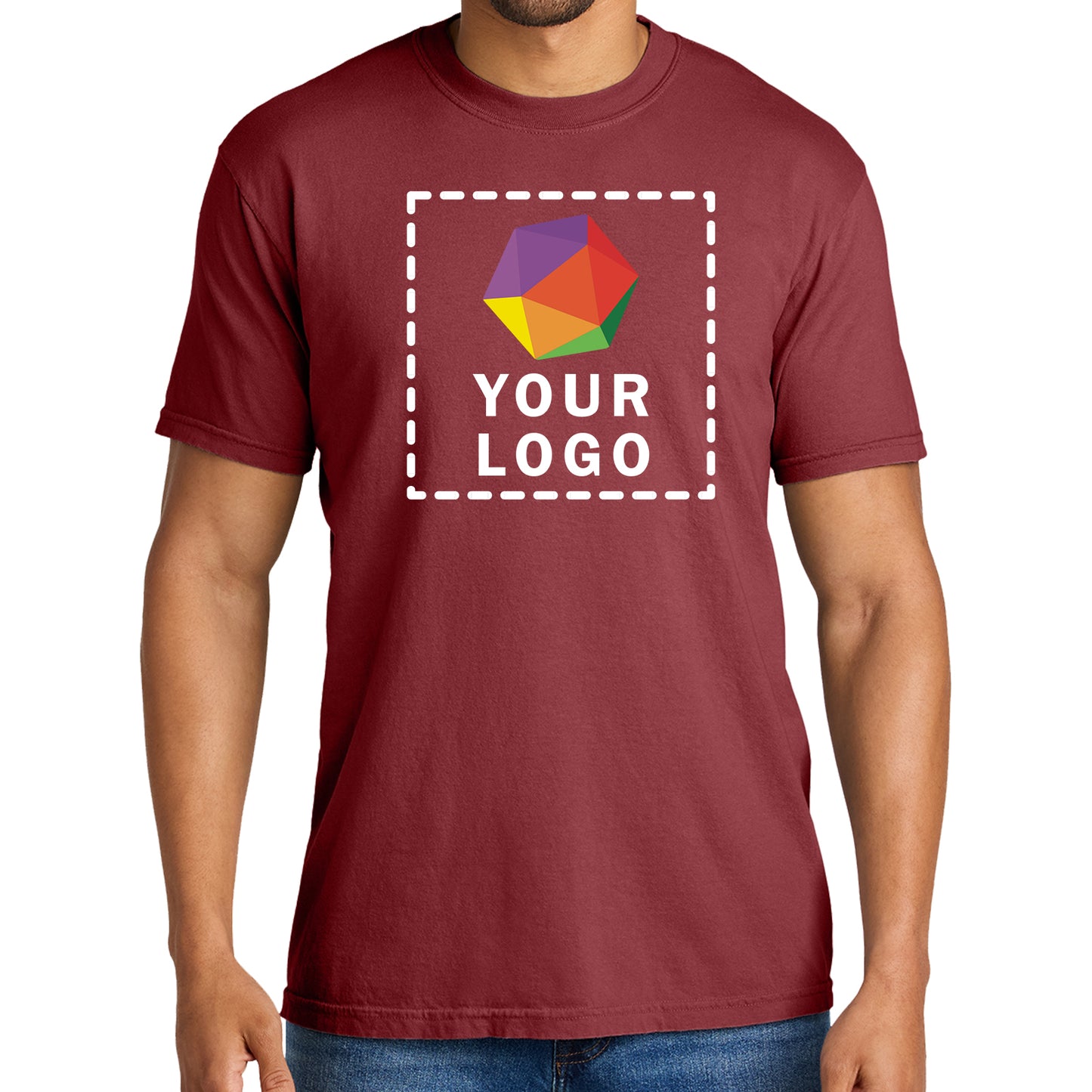 Comfort Colors® Custom Printed Heavyweight Ring Spun Tee - 1717