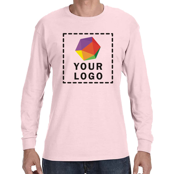 Jerzees® Dri-Power® 50/50 Cotton/Poly Custom Printed Long Sleeve T-Shirt. 29LS