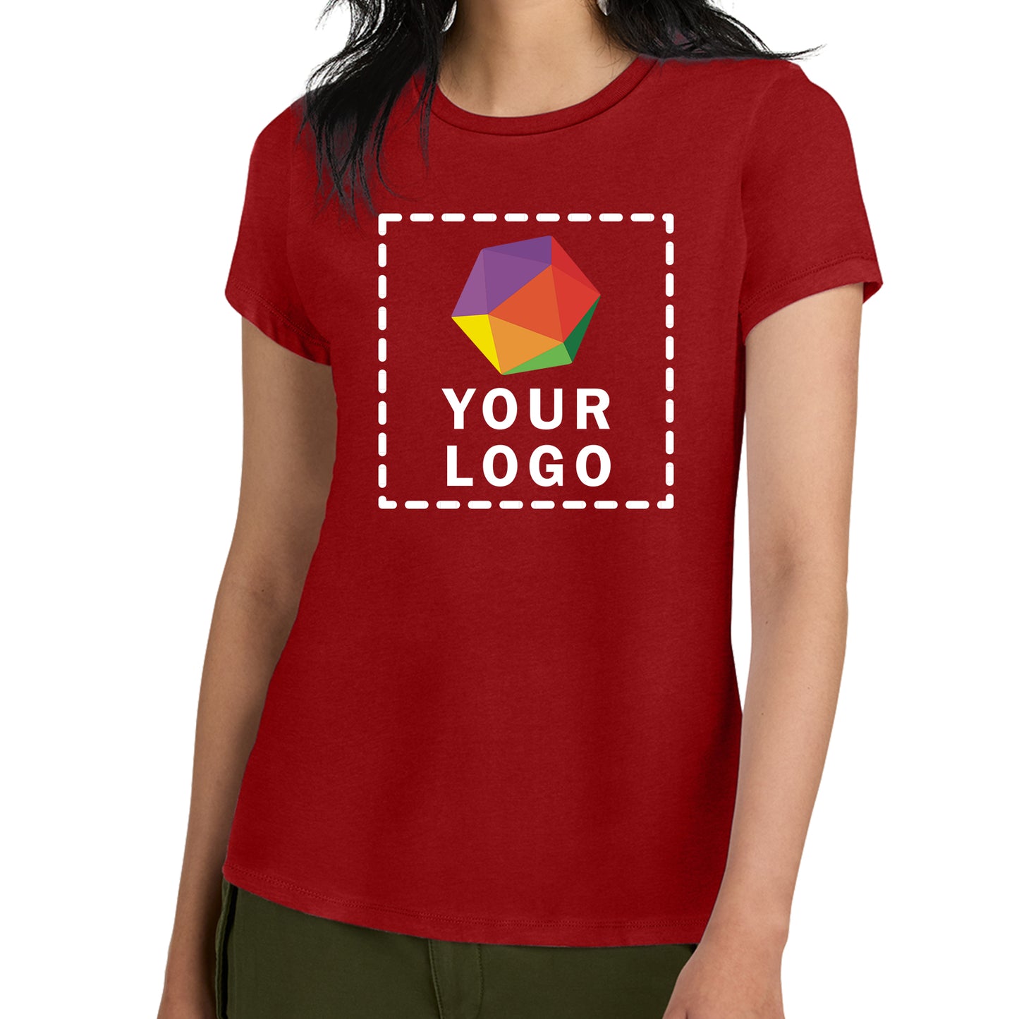 District® Custom Printed Women’s Perfect Weight ® Tee - DM104L