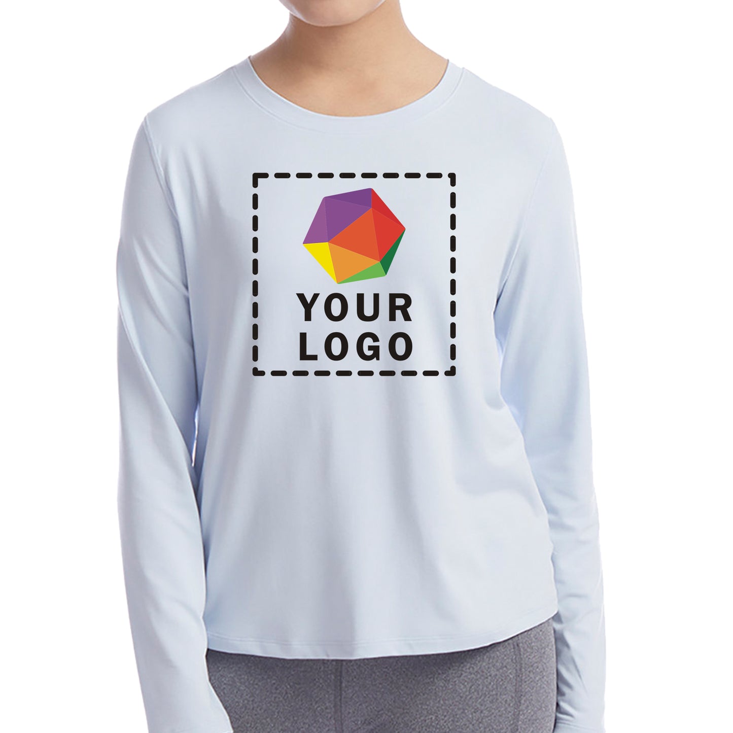 Champion Custom Printed Ladies' Cutout Long Sleeve T-Shirt - CHP140