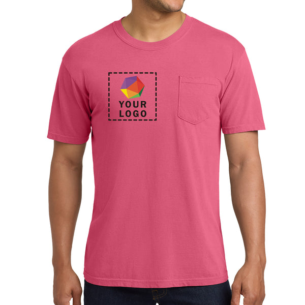 Comfort Colors® Custom Printed Heavyweight Ring Spun Pocket Tee - 6030