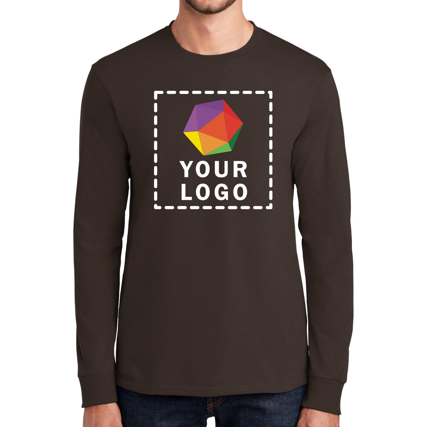 Port & Company® Custom Printed Long Sleeve Essential Tee - PC61LS
