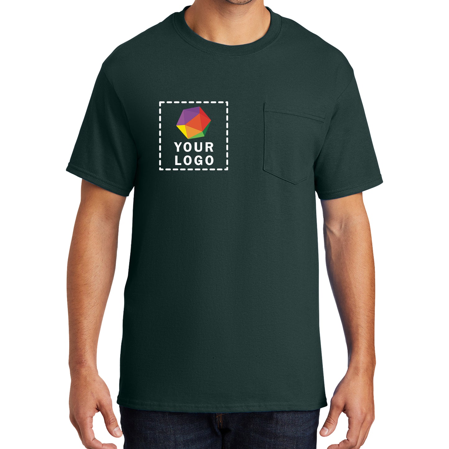 Port & Company® Custom Printed Essential Pocket Tee - PC61P