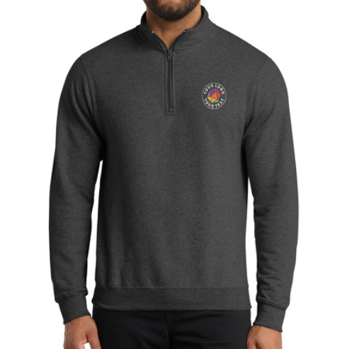 Port & Co™ Custom Embroidered Core Fleece 1/4-Zip Pullover Sweatshirt  -  PC78Q