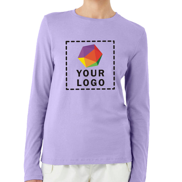 Bella + Canvas Custom Printed Ladies Jersey Long-Sleeve T-Shirt - B6500