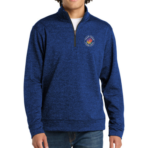 Sport-Tek® Custom Embroidered PosiCharge® Electric Heather Fleece 1/4-Zip Pullover  -  ST226