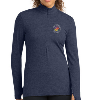 Sport-Tek® Custom Embroidered Women's Exchange 1.5 Long Sleeve 1/2-Zip  -  LST711
