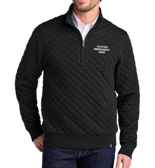 Brooks Brothers® Custom Embroidered Diamond Quilt 1/4-Zip  -  BB18212