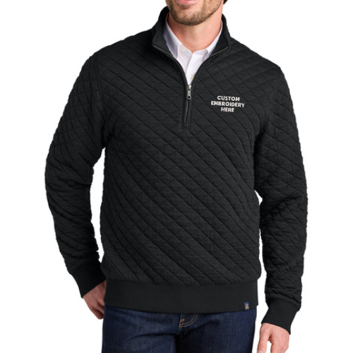 Brooks Brothers® Custom Embroidered Diamond Quilt 1/4-Zip  -  BB18212