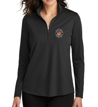 Port Authority® Custom Embrodiered Women's Dry Zone® UV Micro-Mesh 1/4-Zip  -  LK112