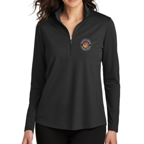 Port Authority® Custom Embrodiered Women's Dry Zone® UV Micro-Mesh 1/4-Zip  -  LK112